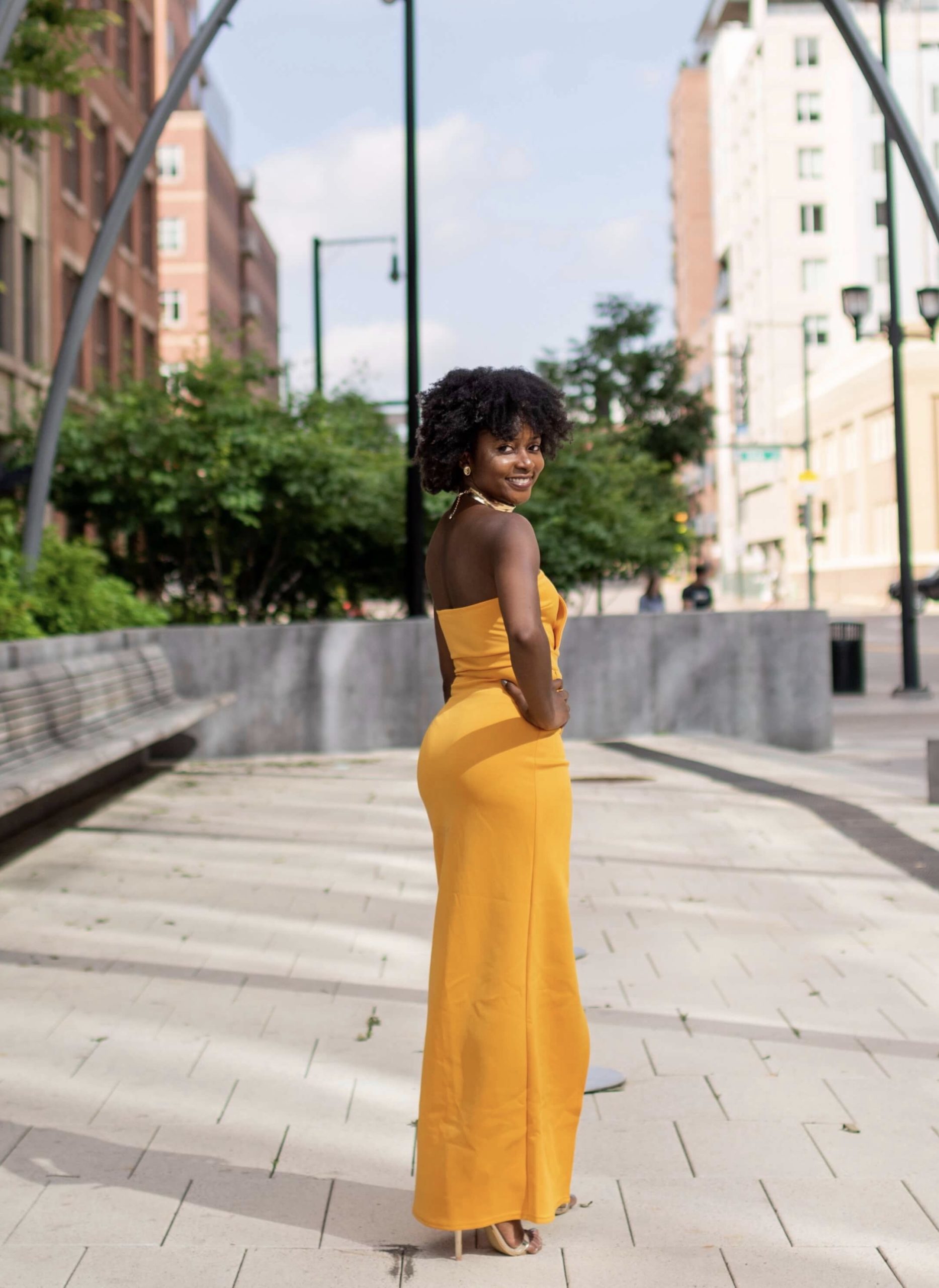 How to Style A Bright Yellow+Silver Dress On a Darker Skin Tone - Barbara  Fosu